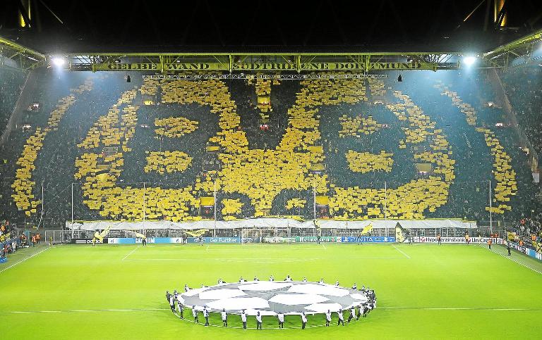 Borussia Dortmund's famous yellow wall