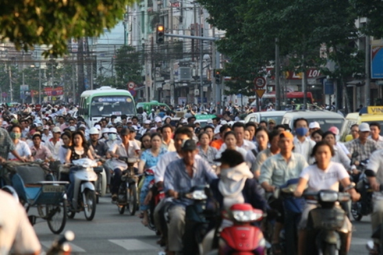Traffic in Ho Chi Minh, Vietnam