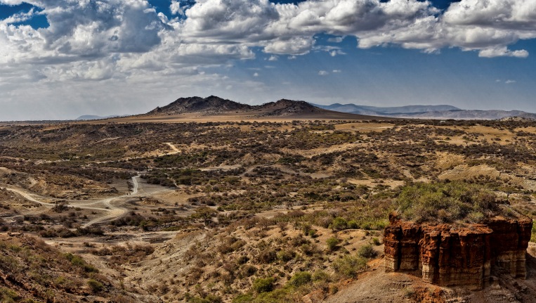 Olduvai Gorge and the monolith