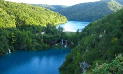 The Plitvice Lakes are a group of 16 interconnected terraced lakes