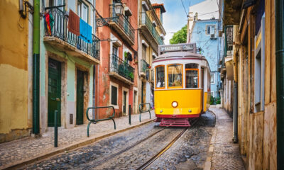 Lisbon tram street
