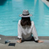Digital nomad by the pool