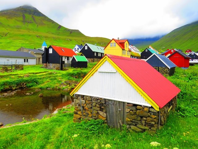Colourful houses, The Faroe Islands, Denmark