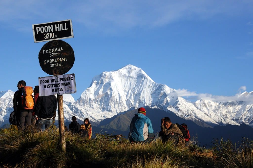 Poon hill summit sign