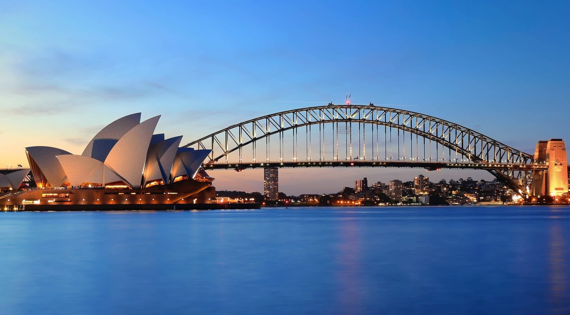 Sydney at dusk